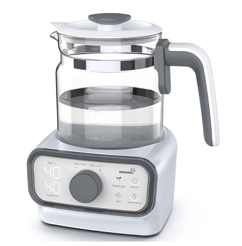 Baby Instant Warmer with LCD Display and Timer, Glass Water Boiler with Accurate